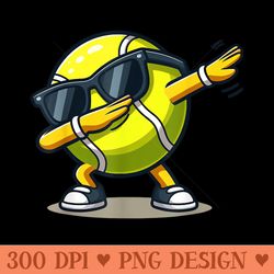 dabbing tennis ball funny sports player - high quality png clipart