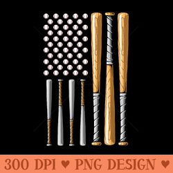 retro baseball american flag vintage baseball flag - png design downloads