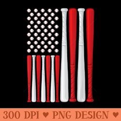 usa flag american baseball flag vintage baseball flag - high resolution png download