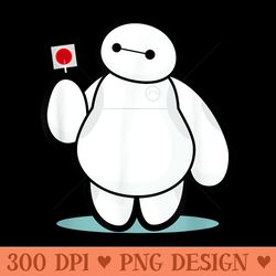 disney big hero 6 baymax with lollipop cute shot - png download