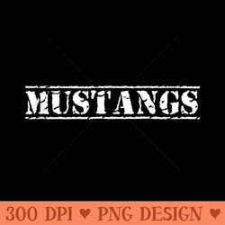 go mustangs football baseball basketball cheer fan school - high resolution png image download