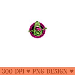 ghostbusters afterlife vintage classic slimer neon badge sweatshirt - png graphics