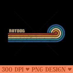 ratdog retro sunset - trendy png designs