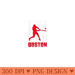 boston retro baseball flag patriotic - unique sublimation png download