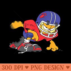 garfield football kneeling - printable png graphics