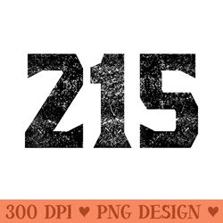 215 area code philadelphia pa graphic - png prints