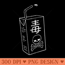 japanese poison juice box sick cute yami kawaii - png download