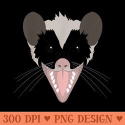 possum face easy halloween opossum lover cute - png graphics