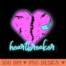 fixed broken heart bandaged heartbreaker vaporwave - exclusive png designs
