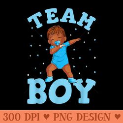 team baby party gender reveal announcement - png design files