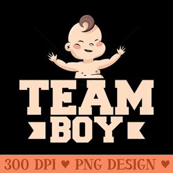 team baby reveal pregnancy announcement gender reveal premium - png design files