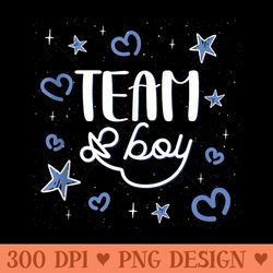 team boy gender revel baby party announcement - beautiful png download