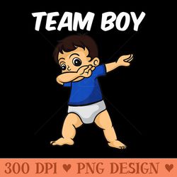 funny team gender reveal men cool baby premium - png templates