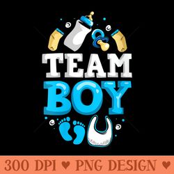 s gender reveal team baby reveal future parent - modern png designs