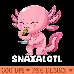snaxalotl axolotl pizza mexican salamander walking fish - clipart png