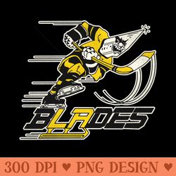 defunct la blades hockey team - transparent png clipart