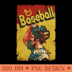 vintage baseball topps trading cards - clipart png