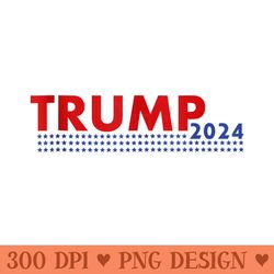 trump 2024 american flag vintage - png clipart