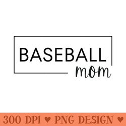 baseball mom plain box - transparent png clipart