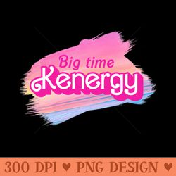 big time kenergy brush retro pink x - high resolution png designs