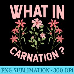 What In Carnation Flowers Gardener Planter Florist Farmer - Png Download