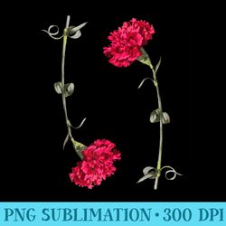artistic carnation floral pattern - unique sublimation patterns