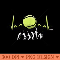 tennis ball heartbeat, tennis heartbeat, tennis big serve - mug sublimation png