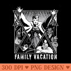 disney villains graphic print group family vacation trip - high quality png clipart