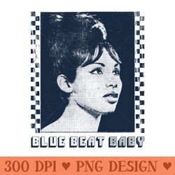 2tone blue beat baby - png graphic resource