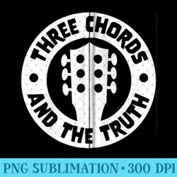three chords & the truth country folk music acoustic guitar zip hoodie - unique sublimation png download