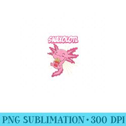 fast food axolotl snaxolotl snackalotl snacks - png graphics