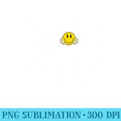 yellow smile face cute checkered peace smiling happy face - printable png graphics