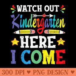 prek graduation 2023 watch out kindergarten here i come - digital png downloads