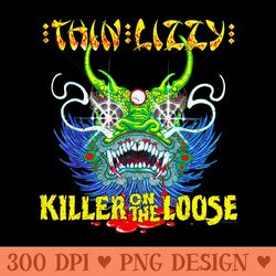 thin lizzy u2013 chinatown killer on the loose - high quality png files