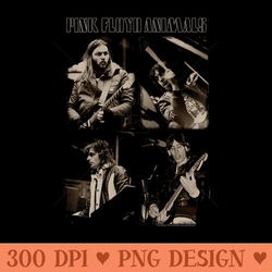 pink floyd animals 2018 live band sepia photo premium - png download