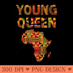 cool kente cloth art girls african print african queen - png graphics