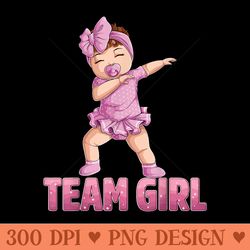 gender reveal party team girl baby announcement men - png download
