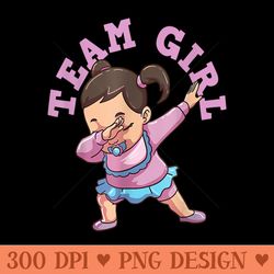 gender reveal team girl gender reveal baby shower - vector png download