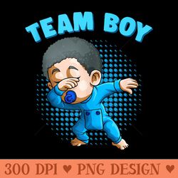 team funny gender reveal party dabbing black baby - png download
