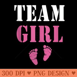 team girl gender reveal party announcement baby shower - png clipart