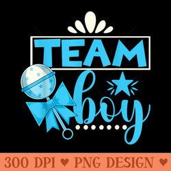 gender reveal party baby shower team gender reveal - printable png graphics