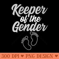 s funny keeper of the gender for men baby shower - png download