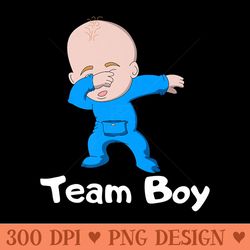gender reveal party team dabbing baby - png download