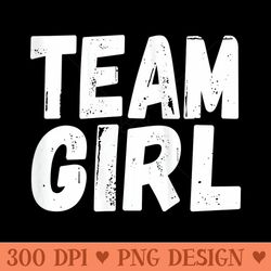 team girl gender reveal cute baby shower - png clipart download