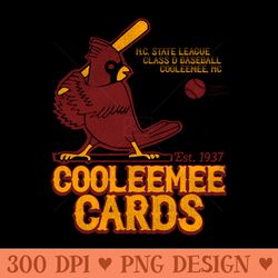 defunct cooleemee cards baseball team - vector png clipart