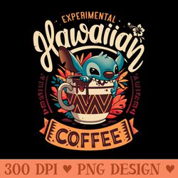 experimental coffee cute alien - png graphics