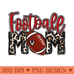 football mom leopard - png graphics