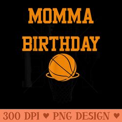 momma of the birthday basketball family birthday - png download