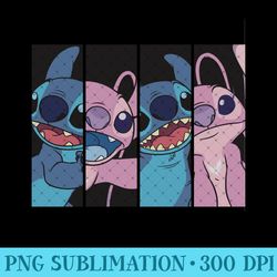 lilo & stitch - boxed faces - png clipart