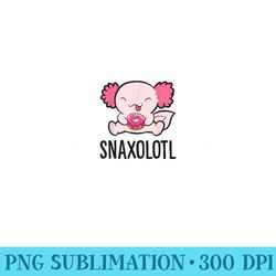 axolotl snaxolotl kawaii axolotl sweets donut axolotl - mug sublimation png